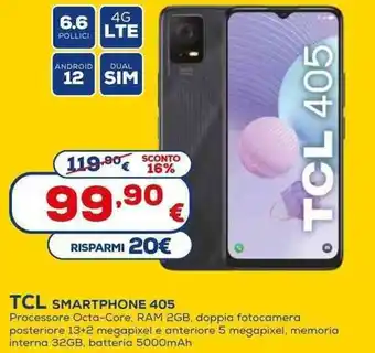 Euronics TCL 405 Smartphone offerta