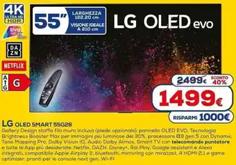 Euronics LG OLED Smart 55G26 offerta