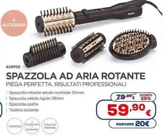 Euronics BaByliss Spazzola Ad Aria Rotante offerta