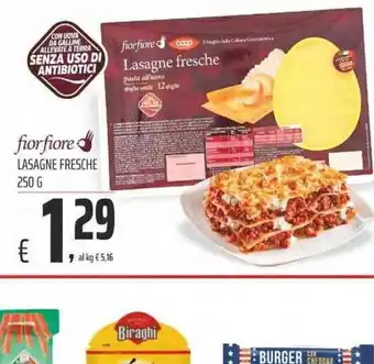 Coop Coop fior fiore Lasagne fresche 250 g offerta