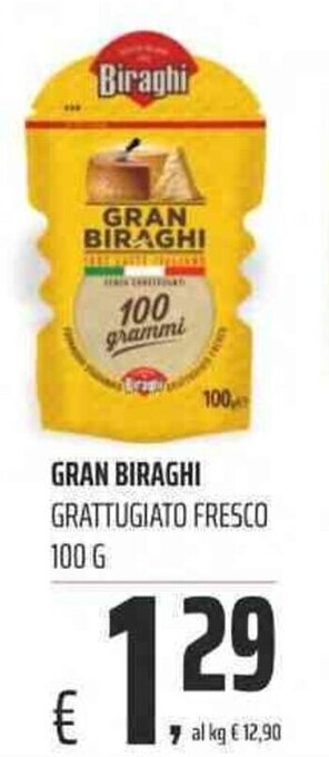 Coop Gran Biraghi Grattugiato fresco 100 g offerta
