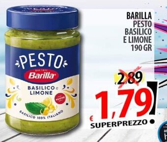 Il Genio Supermercato Barilla Pesto Basilico E Limone 190 gr offerta