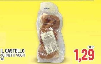 Jolly Market Il Castello Cornetti Vuoti x6 offerta