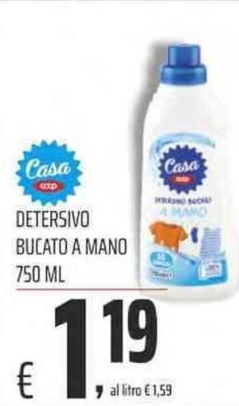 Coop Coop Casa Detersivo Bucato a mano 750 ml offerta