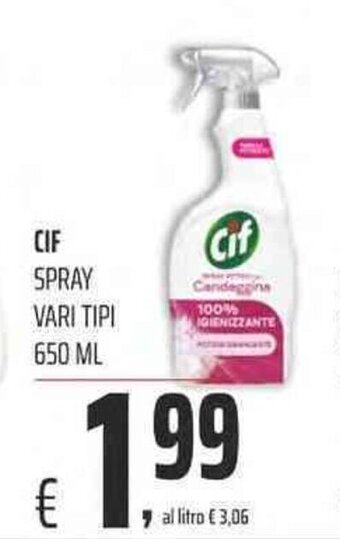 Coop Cif Spray Vari tipi 650 ml offerta
