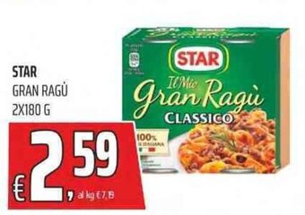 Coop STAR Gran Ragù 2x180 g offerta