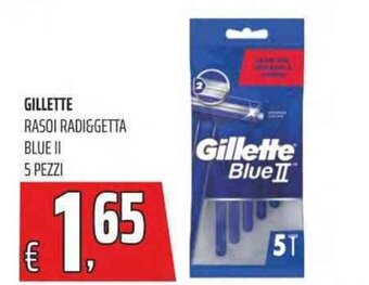 Coop GILLETTE RASOI RADI&GETTA BLUE II 5 PEZZI offerta