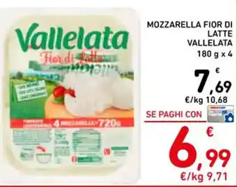 Spazio Conad MOZZARELLA FIOR DI LATTE VALLELATA 180 g x 4 offerta