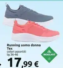 Tex running uomo donna