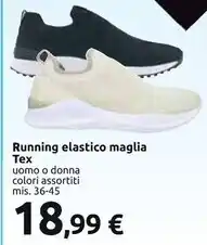 Tex running elastico maglia