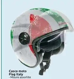 Casco moto flag italy