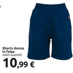 Carrefour Iper Shorts donna in felpa offerta