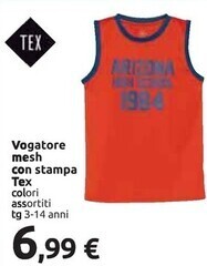 Carrefour Iper Tex vogatore mesh con stampa offerta