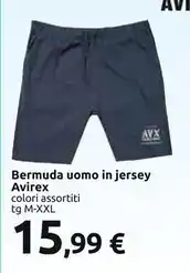 Avirex - bermuda uomo in jersey
