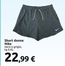 Carrefour Iper Nike short donna offerta