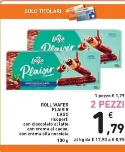 Gastone lago elledi roll wafer plaisir