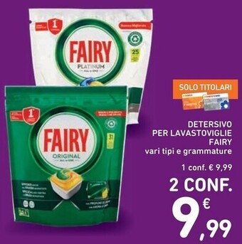 Spazio Conad Fairy detersivo per lavastoviglie offerta