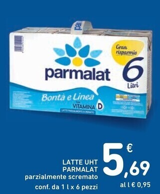 Spazio Conad Parmalat latte uht offerta