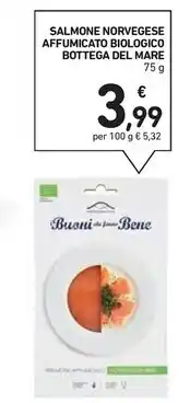 Spazio Conad Bottega del mare salmone norvegese affumicato biologico offerta