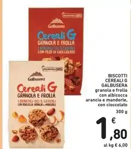 Spazio Conad Galbusera biscotti cereali g offerta