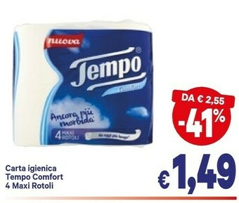 A&O Tempo Carta Igienica Comfort 4 Maxi Rotoli offerta