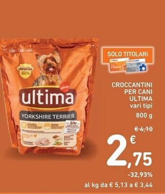 Spazio Conad Ultima croccantini per cani offerta