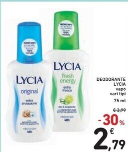Lycia deodorante