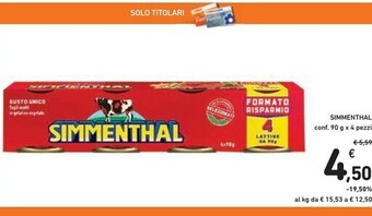 Spazio Conad Simmenthal carne in scatola offerta