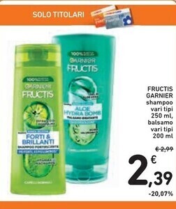 Spazio Conad Garnier fructis shampoo offerta