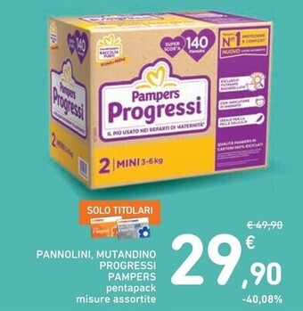 Spazio Conad Pampers pannolini progressi offerta