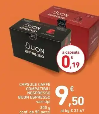 Spazio Conad Nespresso capsule caffè offerta