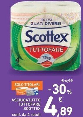 Spazio Conad Scottex asciugatutto tuttofare offerta