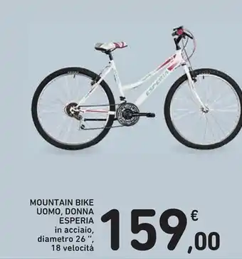 Spazio Conad Cicli esperia mounain bike uomo , donna offerta