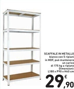 Spazio Conad Scaffale in metallo offerta