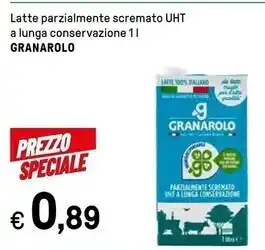 Iper La Grande Granarolo latte parzialmente scremato uht offerta