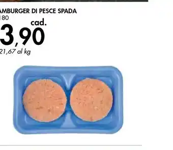 Bennet Hamburger Di Pesce Spada offerta