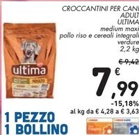 Spazio Conad Ultima croccantini per cani adult offerta