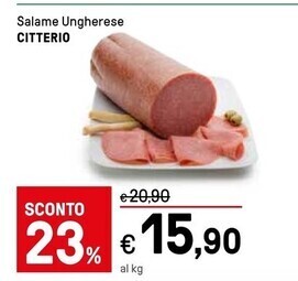 Iper La Grande Citterio salame ungherese offerta