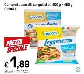 Iper La Grande Orogel contorni assortiti surgelati offerta
