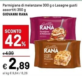 Iper La Grande Giovanni rana parmigiana di melanzane offerta