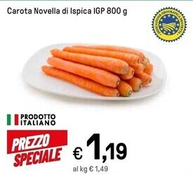 Iper La Grande Carota novella di ispica igp offerta