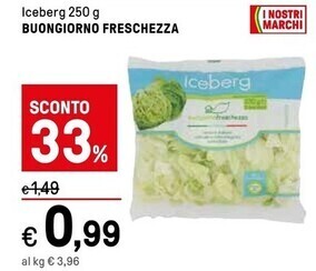 Iper La Grande Buongiorno freschezza iceberg offerta