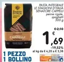 Senatore cappelli pasta integrale le stagioni d'italia