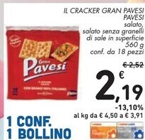 Spazio Conad Pavesi il cracker gran offerta