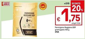 Iper La Grande Iper parmigiano reggiano dop grattugiato offerta