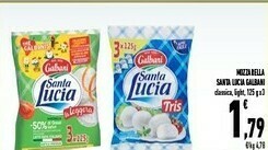 Conad Galbani Mozzarella Santa Lucia 375 G(ml) offerta