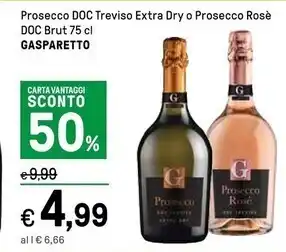 Gasparetto prosecco doc treviso extra dry