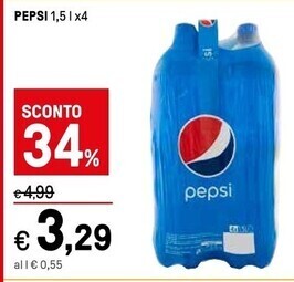 Iper La Grande Pepsi 1,5 l x4 offerta