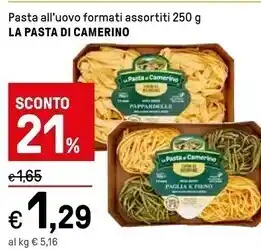 Iper La Grande La pasta di camerino pasta all'uovo offerta