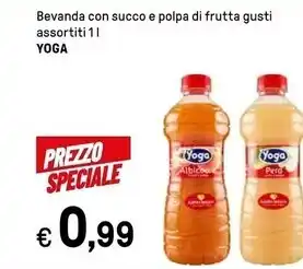 Iper La Grande Yoga bevanda con succo e polpa di frutta gusti assortiti offerta